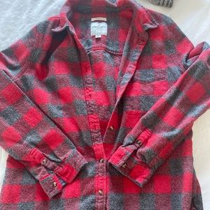 American Eagle flannel plaid shirt, slim fit